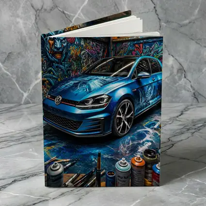 Volkswagen Golf GTI Blue Graffiti Garage