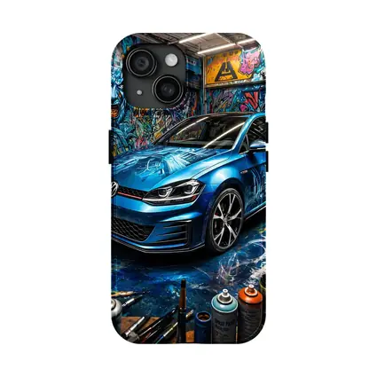 Volkswagen Golf GTI Blue Graffiti Garage