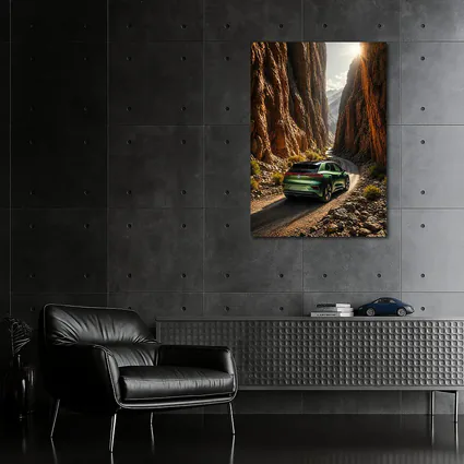 Volkswagen ID4 Green SUV Canyon Road