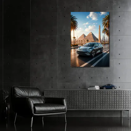 Volkswagen ID4 Electric SUV Egypt Pyramids