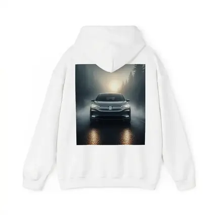 Volkswagen ID4 Electric SUV Foggy Forest Road