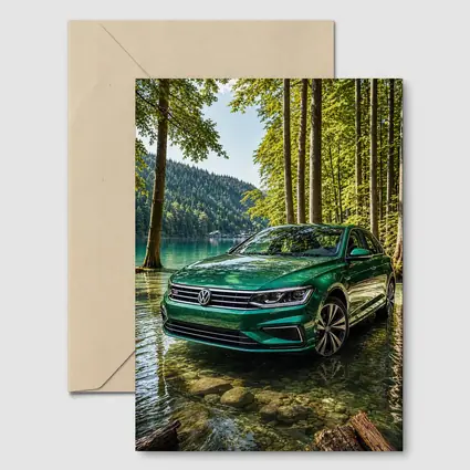Volkswagen Passat Green by Forest Lake
