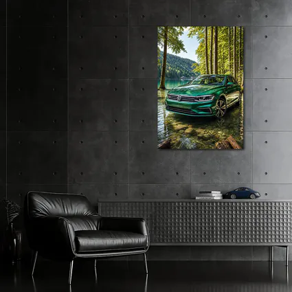 Volkswagen Passat Green by Forest Lake