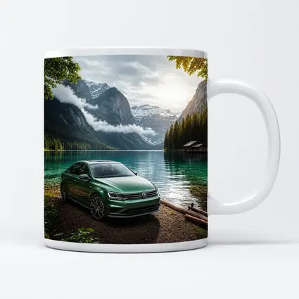 Volkswagen Jetta Green Sedan Alpine Lake