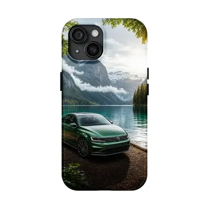 Volkswagen Jetta Green Sedan Alpine Lake