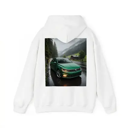 Volkswagen Passat Green Rain Mountain Road