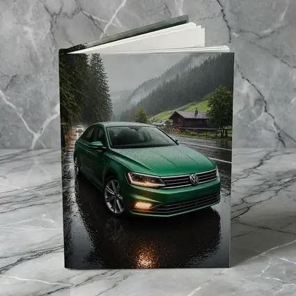 Volkswagen Passat Green Rain Mountain Road