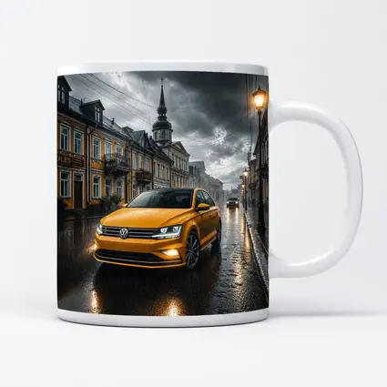 Volkswagen Jetta GLI Rainy City Street