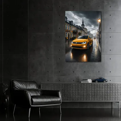 Volkswagen Jetta GLI Rainy City Street