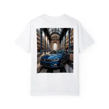Volkswagen Passat Blue Car Paris Street