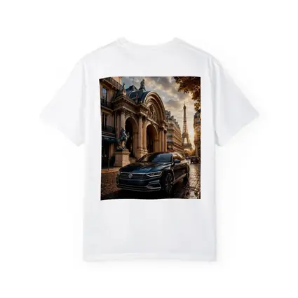 Volkswagen Passat Parked Near Eiffel Tower Paris