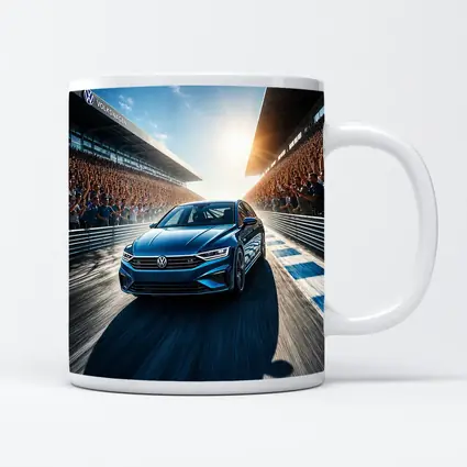 Volkswagen Passat Racing on Sunlit Track