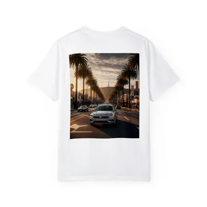 Volkswagen Passat Cruising Hollywood Boulevard Los Angeles