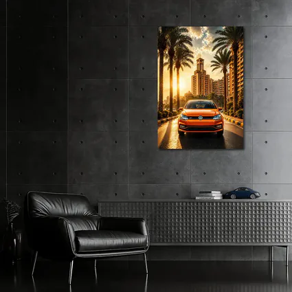 Volkswagen Polo Orange City Palm Trees