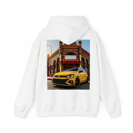 Volkswagen Golf GTI Yellow Urban Street Scene