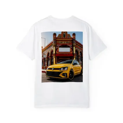 Volkswagen Golf GTI Yellow Urban Street Scene