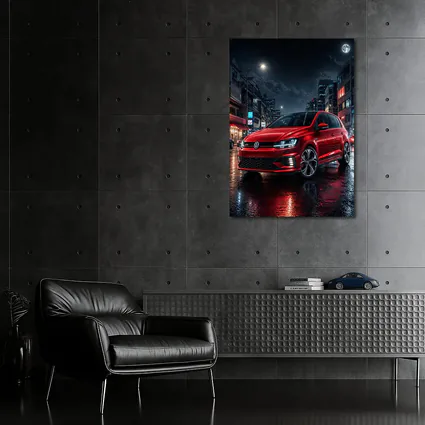 Volkswagen Polo GTI Red Night City Street