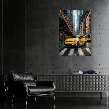 Volkswagen Golf GTI Yellow New York Street