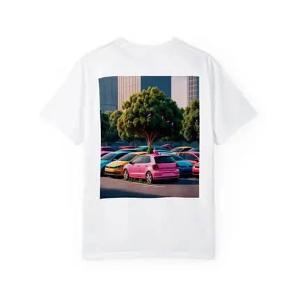 Colorful Volkswagen Polo Cars Urban Parking Lot