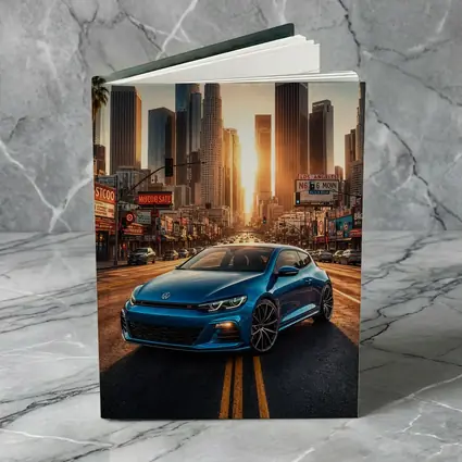 Volkswagen Scirocco Blue Los Angeles Sunset Street