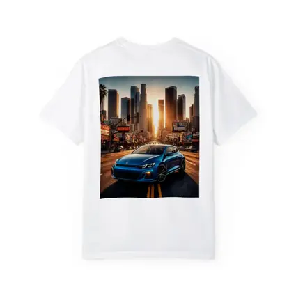 Volkswagen Scirocco Blue Los Angeles Sunset Street