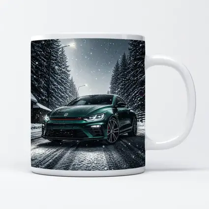 Volkswagen Scirocco R Dark Green Snow Night