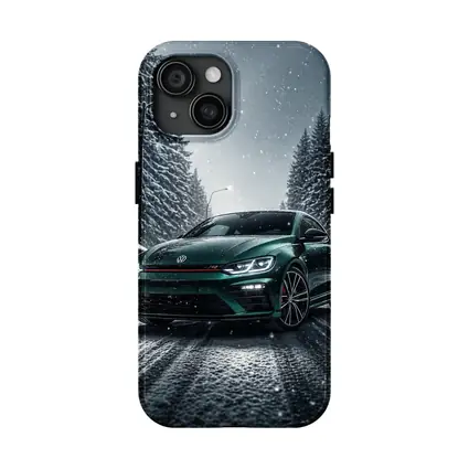 Volkswagen Scirocco R Dark Green Snow Night