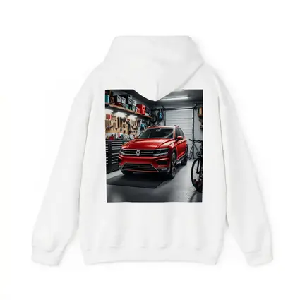 Volkswagen Tiguan Red SUV Garage Scene