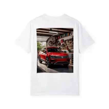 Volkswagen Tiguan Red SUV Garage Setting