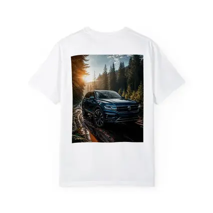 Volkswagen Touareg SUV Forest Trail Sunset