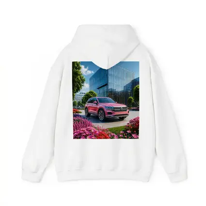 Volkswagen Touareg Pink SUV Modern Building