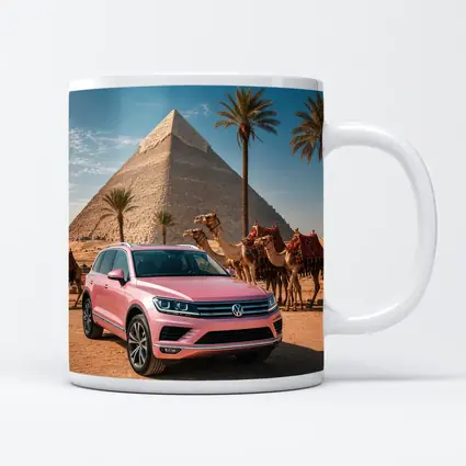 Volkswagen Touareg Pink SUV Egypt Pyramids