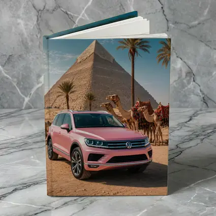 Volkswagen Touareg Pink SUV Egypt Pyramids