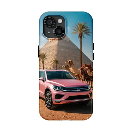 Volkswagen Touareg Pink SUV Egypt Pyramids