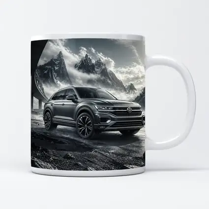 Volkswagen Touareg SUV Dark Mountain Scene