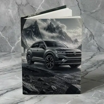 Volkswagen Touareg SUV Dark Mountain Scene