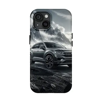 Volkswagen Touareg SUV Dark Mountain Scene