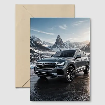 Volkswagen Touareg R Line Winter Mountains