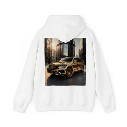 Volkswagen Touareg Gold Chrome City Buildings
