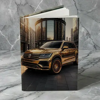 Volkswagen Touareg Gold Chrome City Buildings