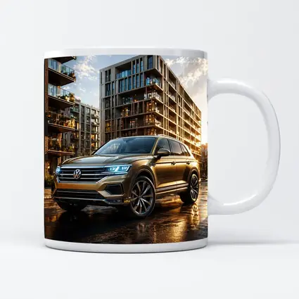 Volkswagen Touareg SUV Urban City Sunset