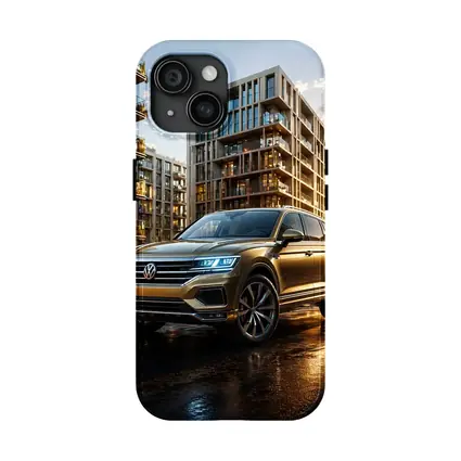 Volkswagen Touareg SUV Urban City Sunset