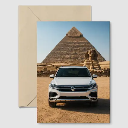 Volkswagen Touareg SUV Egypt Pyramids Sphinx