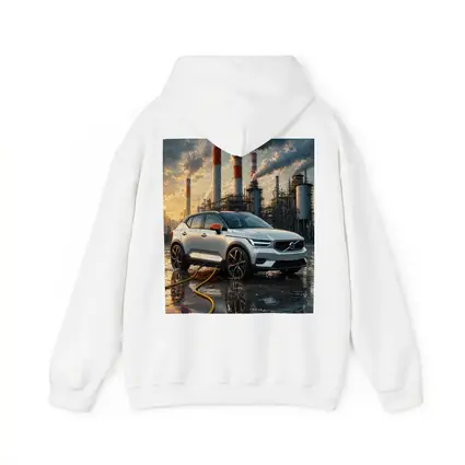 Volvo XC40 Recharge Industrial Sunset Scene