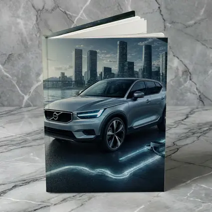 Volvo XC40 Electric City Skyline Night