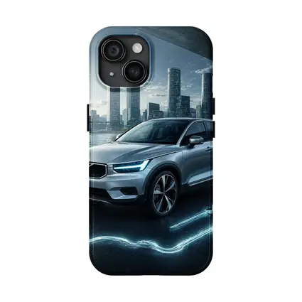 Volvo XC40 Electric City Skyline Night