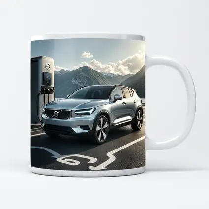 Volvo XC40 Electric SUV Mountain Charging Station
