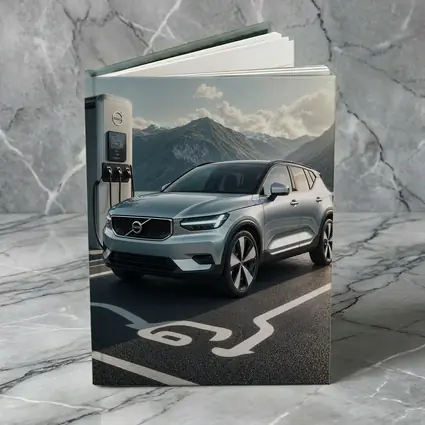 Volvo XC40 Electric SUV Mountain Charging Station