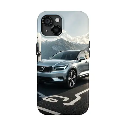 Volvo XC40 Electric SUV Mountain Charging Station