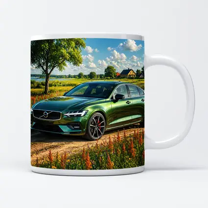 Volvo S60 Green Sedan Rural Countryside